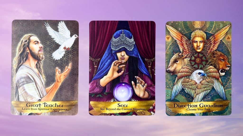 Cards from the Angels and Ancestors Oracle deck