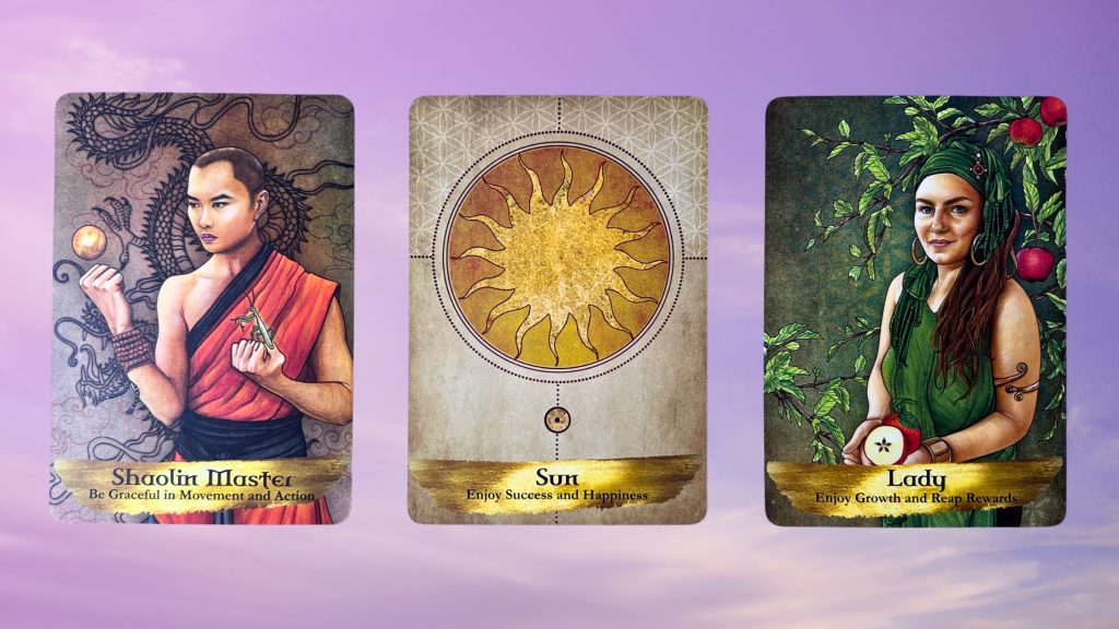 Cards from the Angels and Ancestors Oracle deck