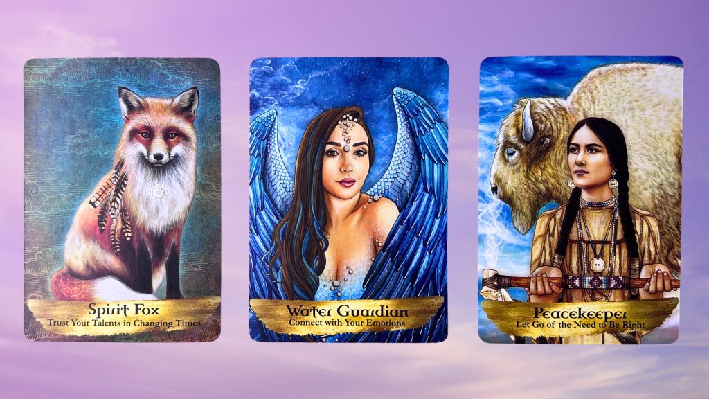 Cards from the Angels and Ancestors Oracle deck