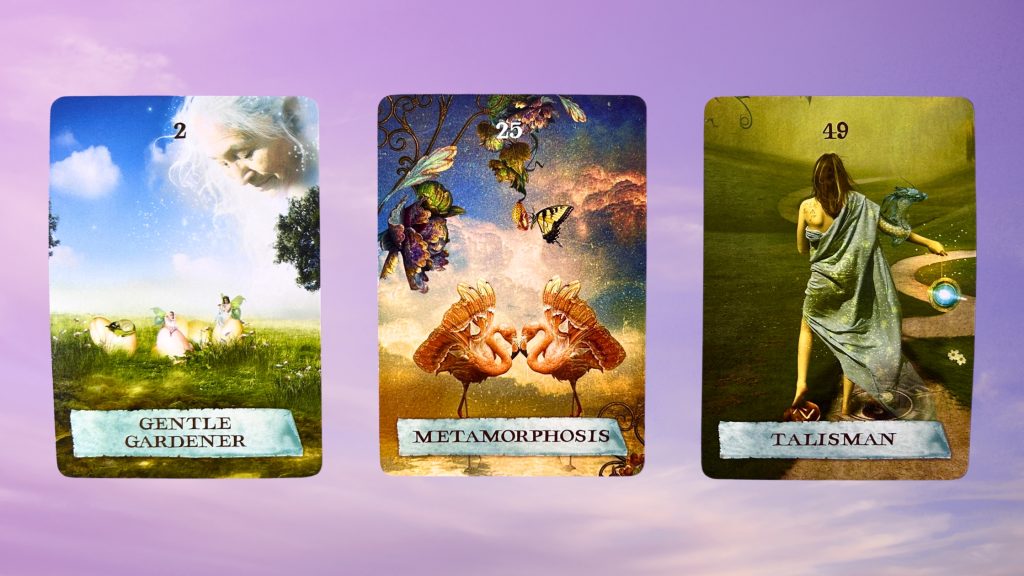 Cards from the Enchanted Map Oracle deck